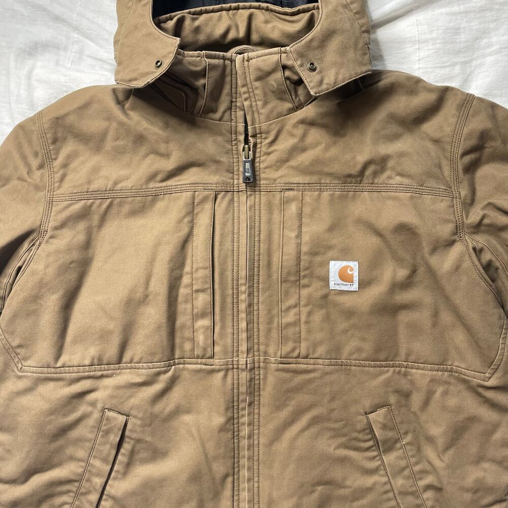 Carhartt Brown Hooded Jacket - Picture 5 of 9